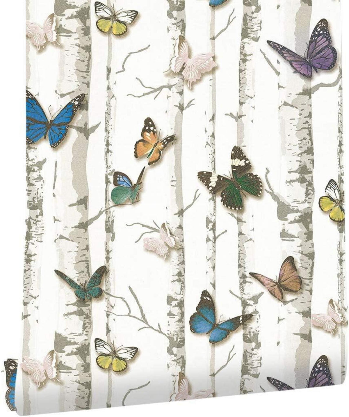 Selbstklebende Tapete Weißer Schmetterling 0.4 x 3 m