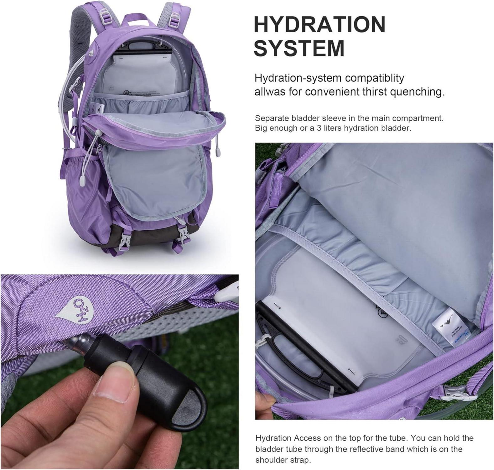 MOUNTAINTOP 40L Damen Wanderrucksack Outdoor Trekkingrucksack Blue