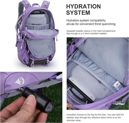MOUNTAINTOP 40L Damen Wanderrucksack Outdoor Trekkingrucksack Blue