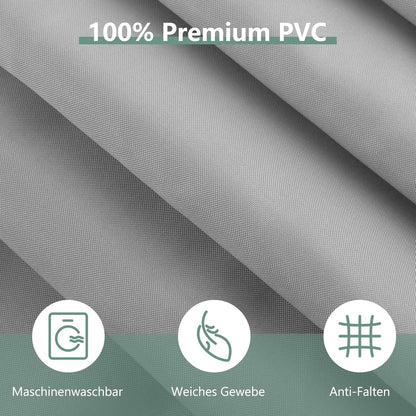 Duschvorhang Anti-schimmel Wasserdicht 120x180 PVC Grau