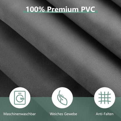 Duschvorhang Anti-schimmel PVC Textil 180x180cm Dunkelgrau