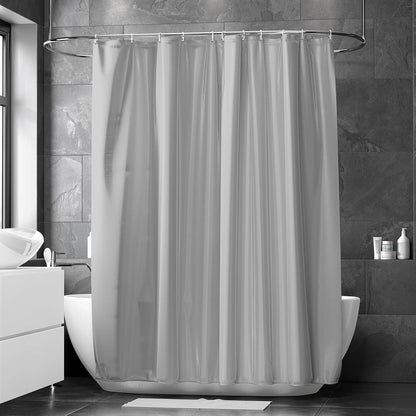 Duschvorhang 120x200cm Anti-schimmel Waschbar PVC Textil Grau