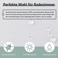 Duschvorhang 120x180 cm, Anti-Schimmel, Wasserabweisend, Weiß