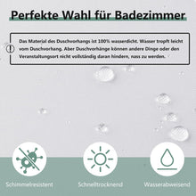 Duschvorhang 180x180 cm Anti-schimmel Weiß PVC