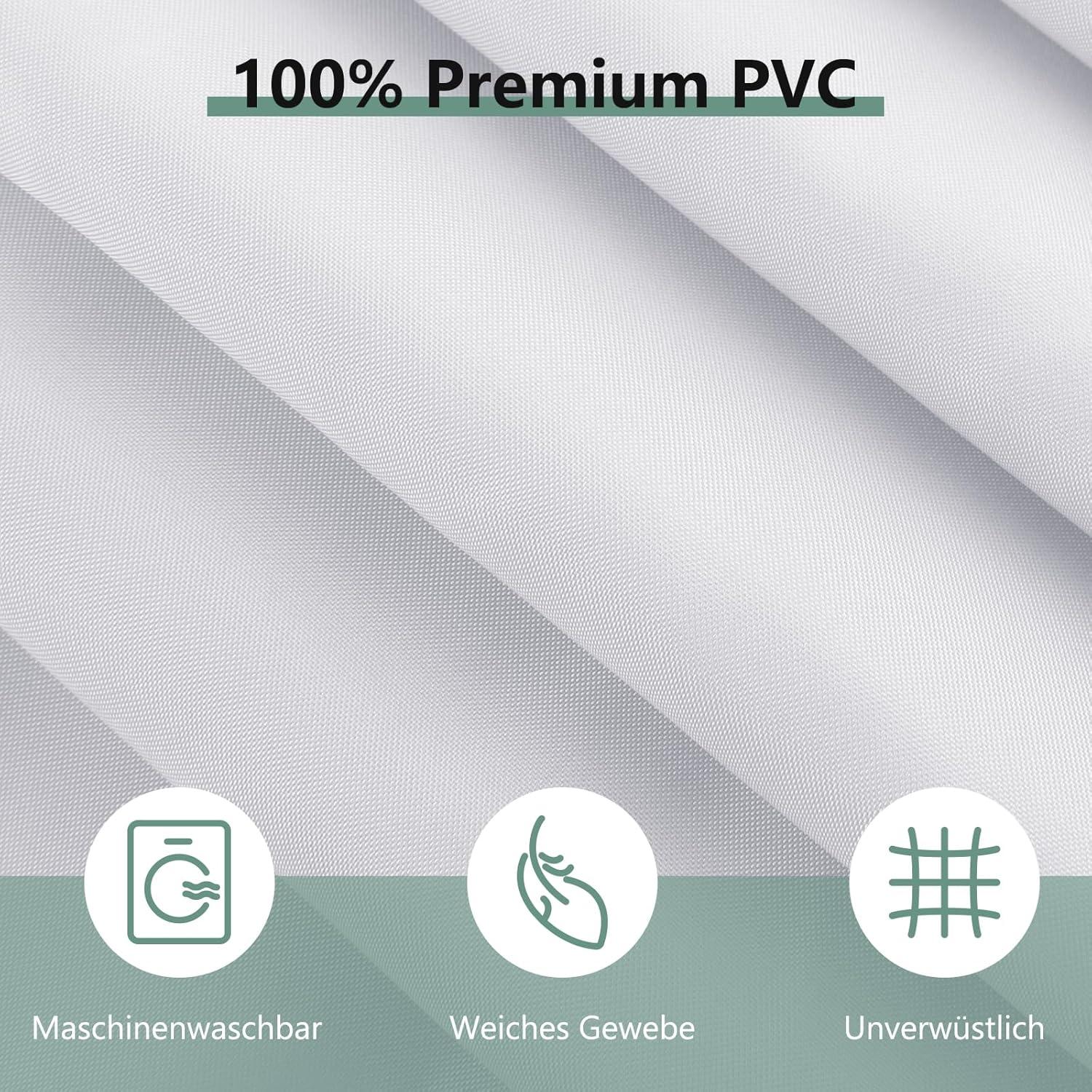Duschvorhang Anti-Schimmel PVC Textil 180x180 cm