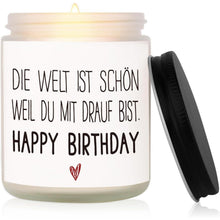 Geschenk für Freundin Duftkerze mit Spruch 100% Sojawachs