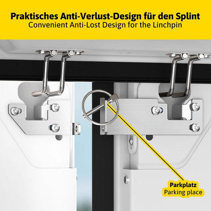 Wohnmobil Hecktürverriegelung Einbruchschutz ohne Bohren Fiat Ducato Jumper Boxer X250 X290