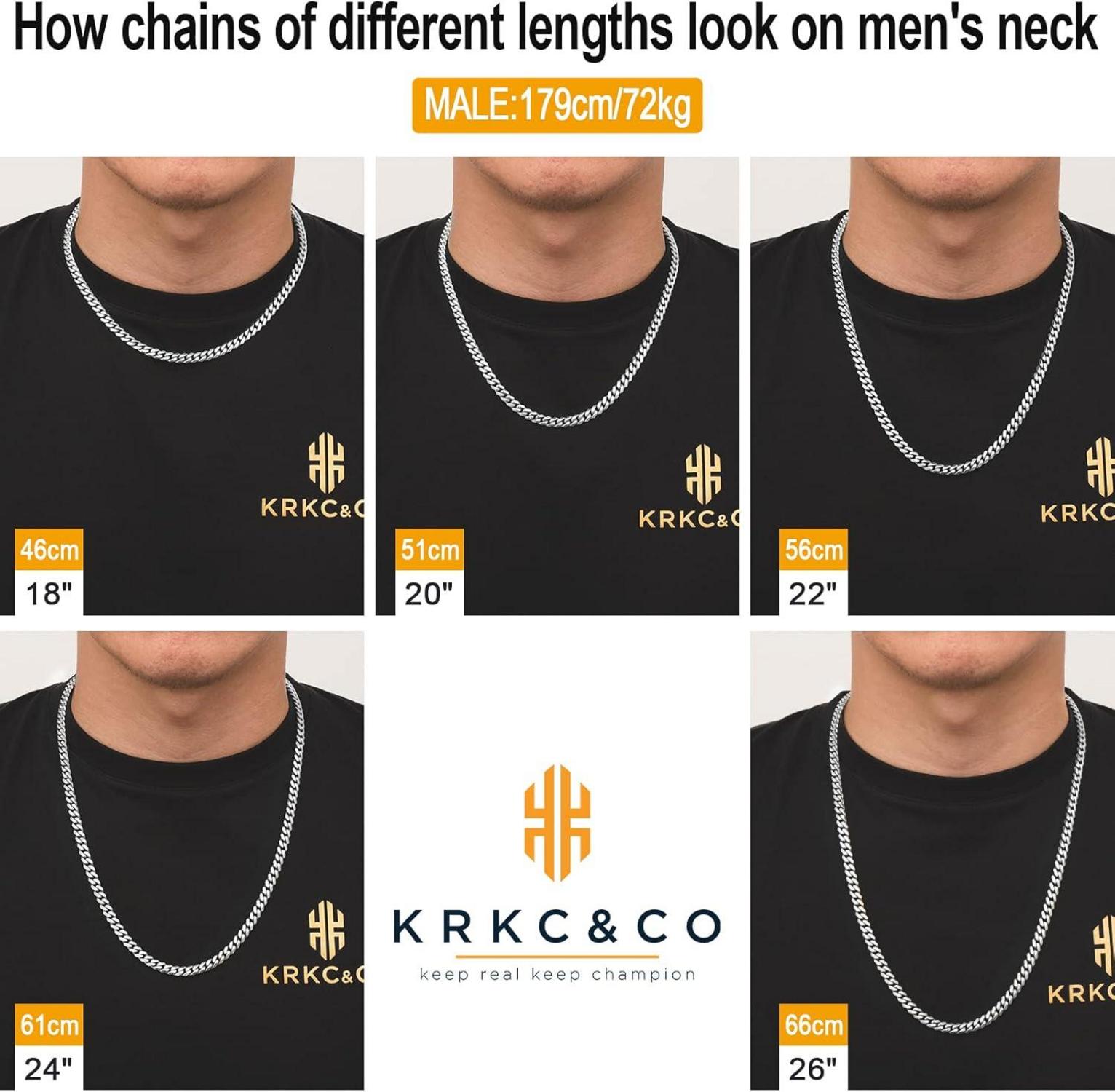 Herren Panzerkette 6mm Diamantschliff 14K Gold Vergoldet Cuban Link 66cm