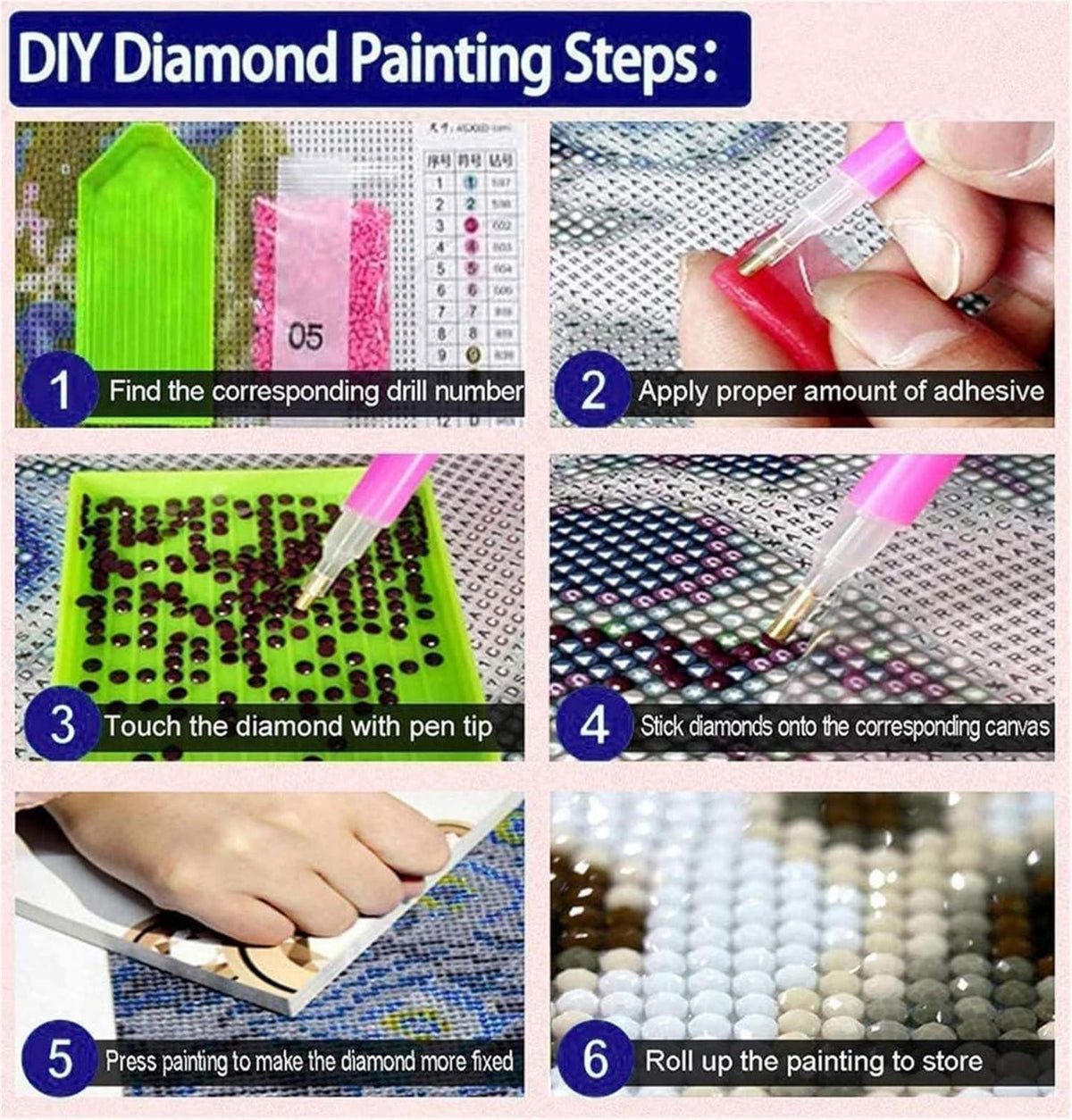 5D Diamond Painting Set Pfau XXL Full Drill Wanddekoration 90x40cm