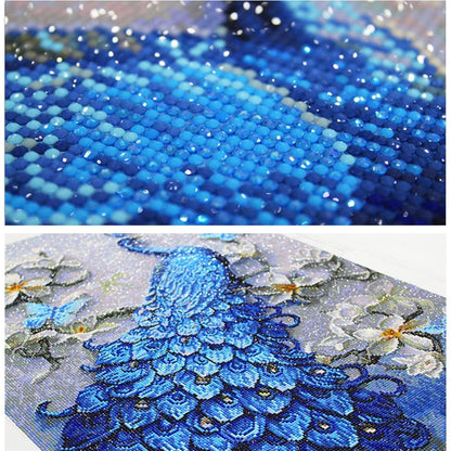 5D Diamant Painting Pfau XXL Set – Full Drill DIY Bild