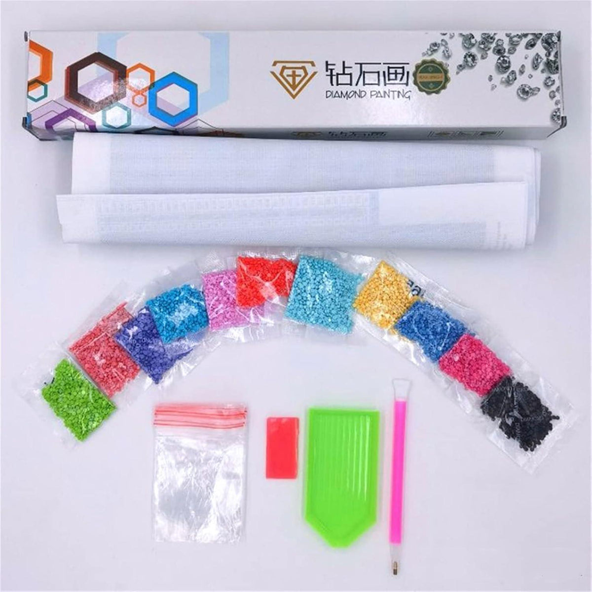 5D Diamant Painting Pfau XXL Set – Full Drill DIY Bild