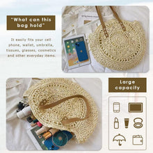 Stroh Handtasche Damen Sommer Umhängetasche Strandtasche