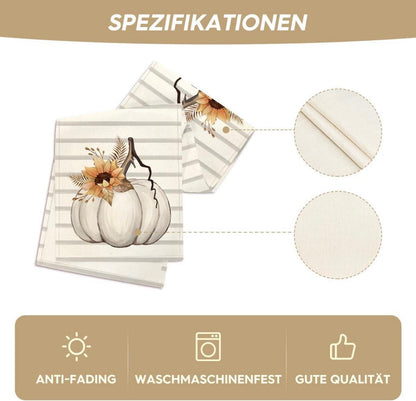 Herbst Tischläufer 40x100 cm Sonnenblumen Streifen Blätter Party Dekor