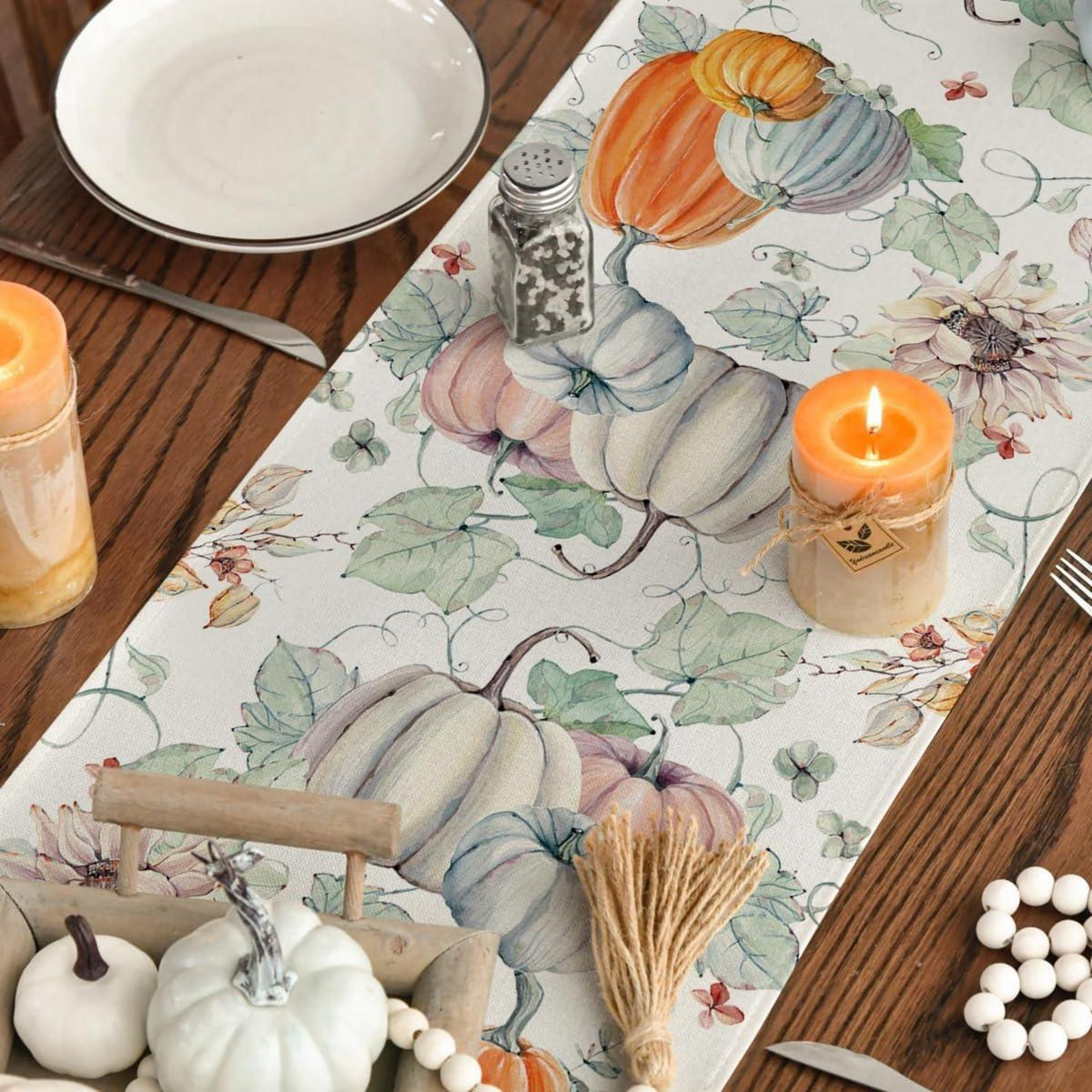 Herbst Tischläufer Artoid Mode Kürbisse Sonnenblumen 40x140 cm