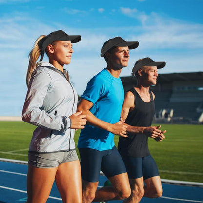 Visor Cap Herren Damen – Atmungsaktiv & Schweißabsorbierend Schwarz