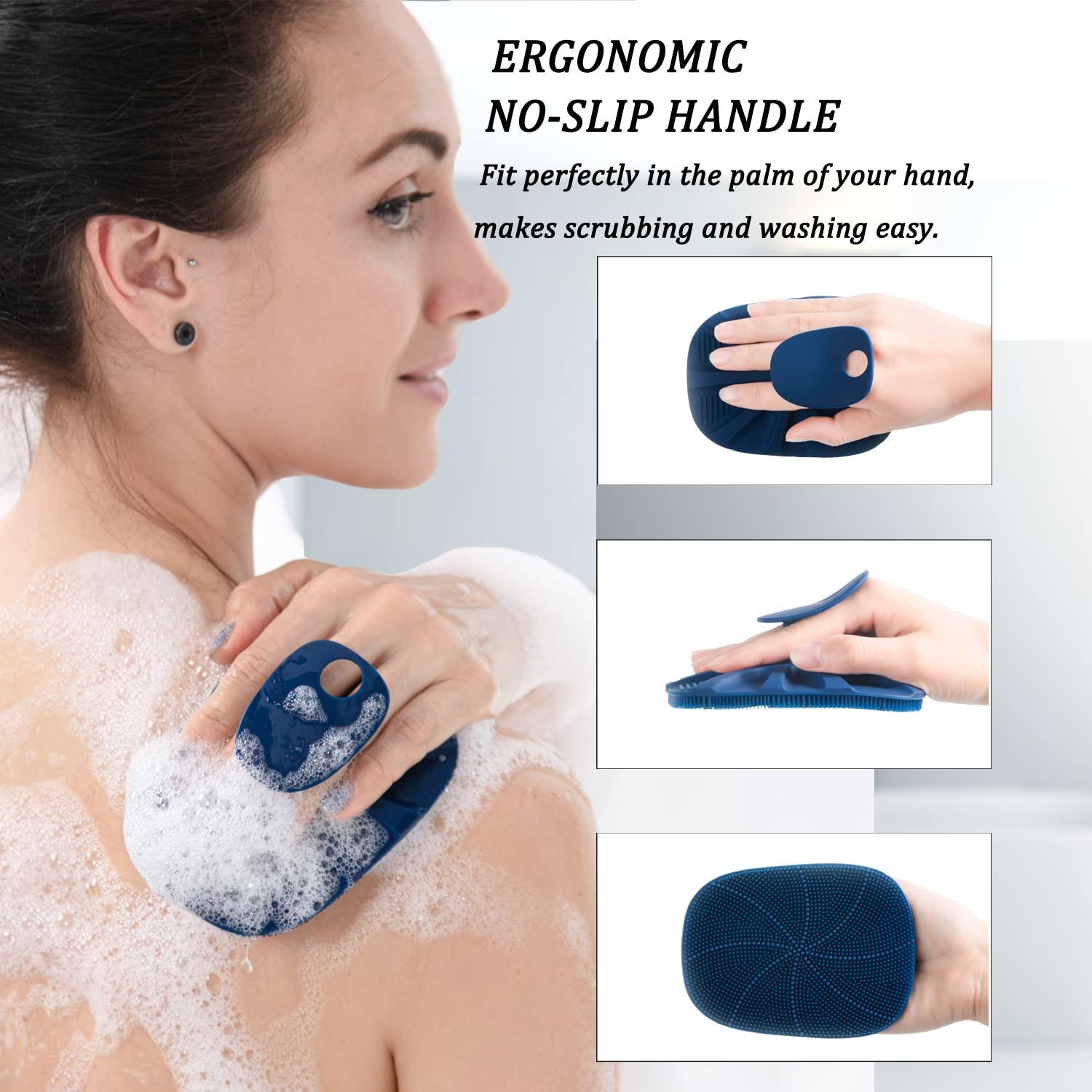 Silikon Körperbürste Massagebürste für Tiefenreinigung, Peeling