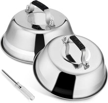 Edelstahl Burgerglocke für Grill 23cm - Burgerhaube mit