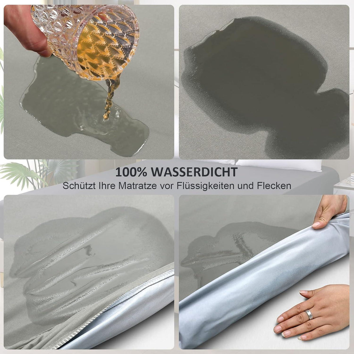 Wasserdichter Matratzenschoner Spannbettlaken 140x200cm