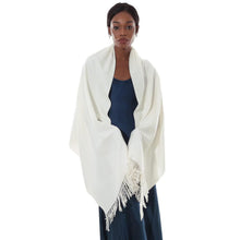 Festlicher Schal Stola Damen Winter Ivory Pashmina