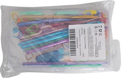 Häkelnadeln Set 41-teilig Stricknadeln Häkelwerkzeug Multicolor