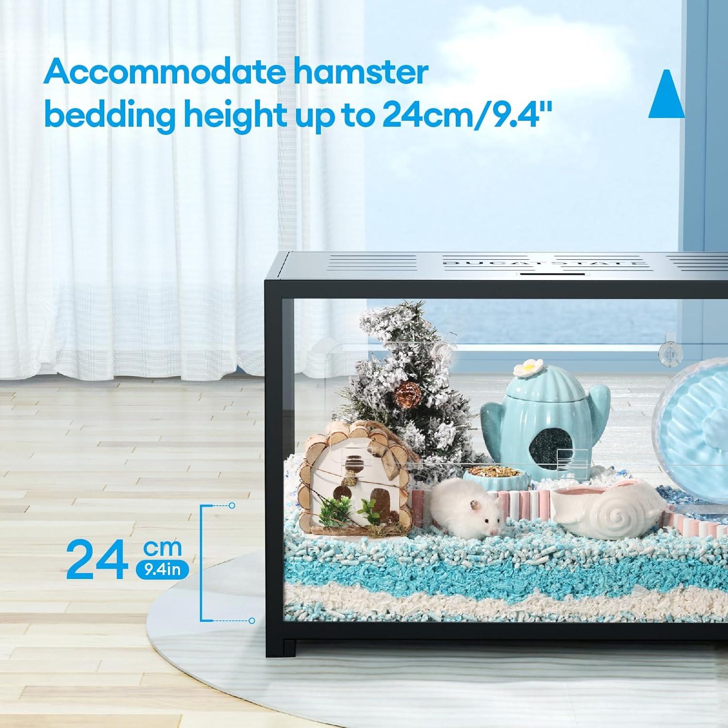 Metall Hamster Käfig - Stapelbar, Kauschutz, 80x44,7x50,6cm