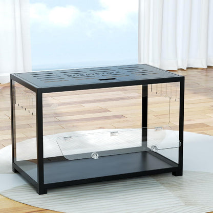 Hamsterkäfig Metall 31.4x17.6x20in, Kauschutz, stapelbar, tiefes