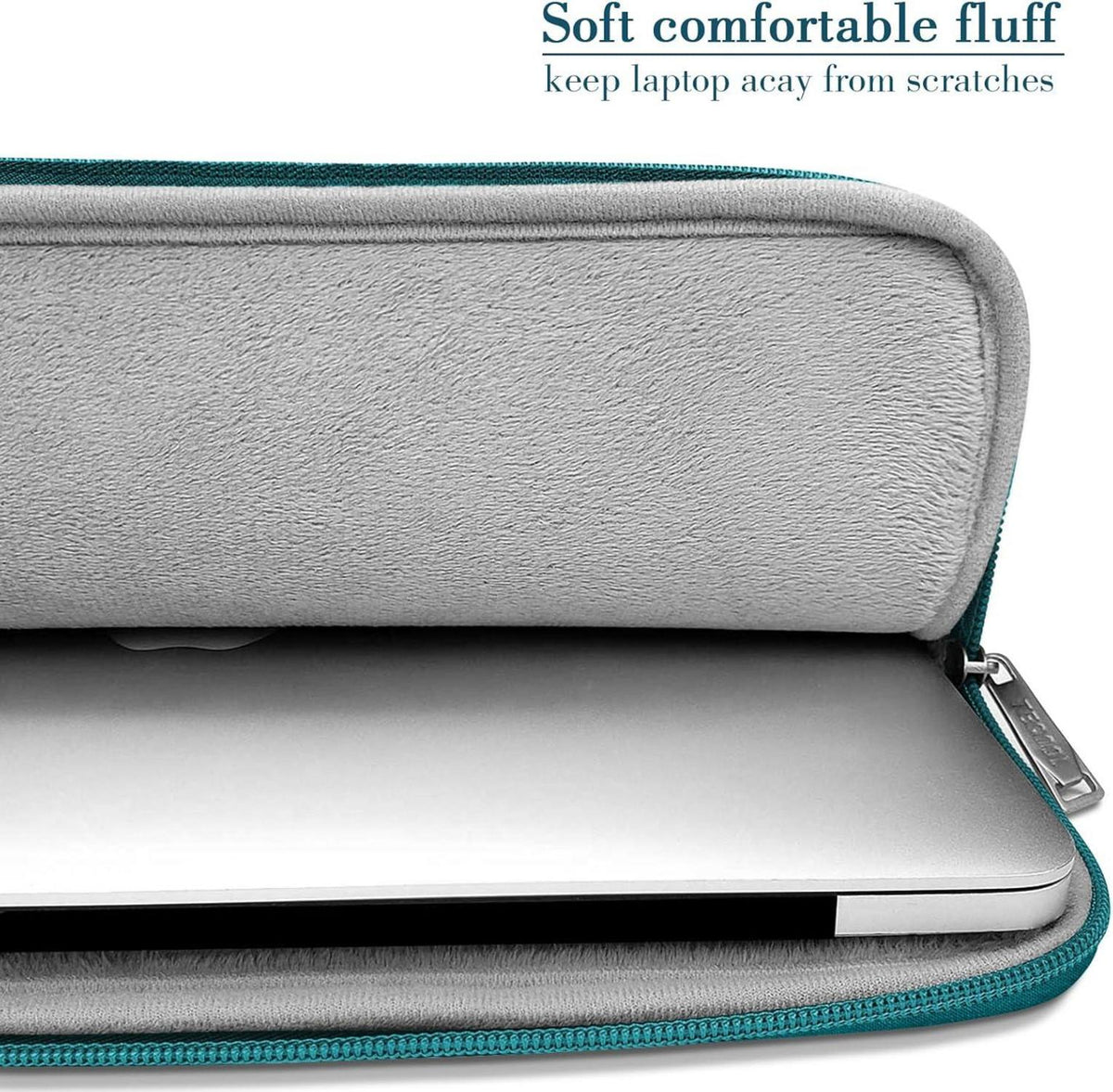 TECOOL Wasserdichte 14 Zoll Laptoptasche für MacBook Air 15, Deep Teal