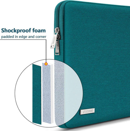 TECOOL 13,3 Zoll Laptop Tasche MacBook Air Pro 13 Stoßfest Schutzhülle Deep Teal