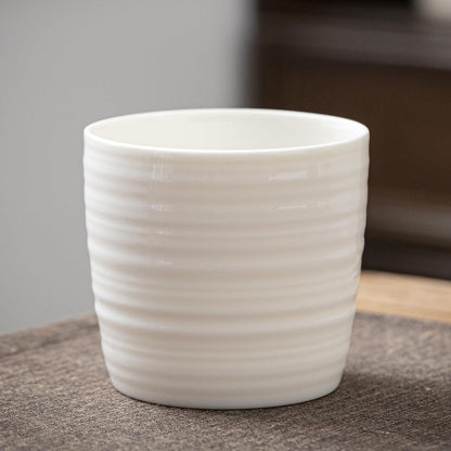 TEANAGOO Porzellan Teetasse 210ml Weiß 4 Stk. ohne Henkel