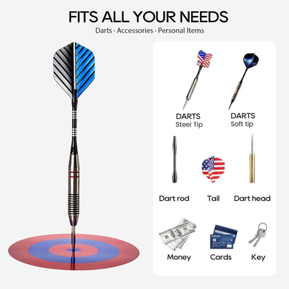ATDAWN Darts Tasche Aufbewahrungslösung für 16 Darts