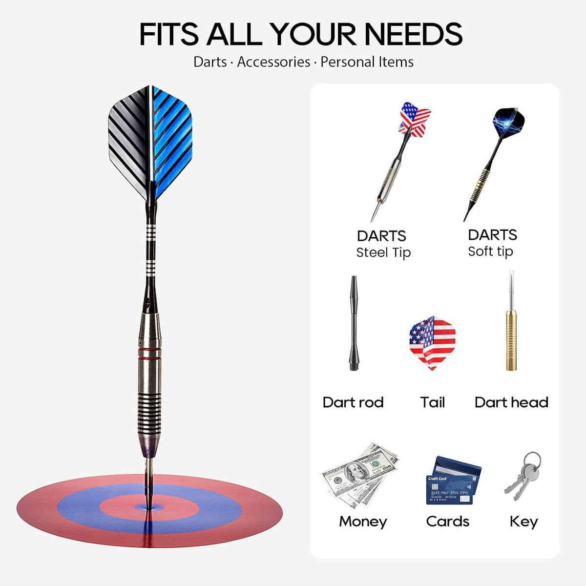 Darts Tasche aus robustem EVA-Material | Dartaufbewahrungslösung