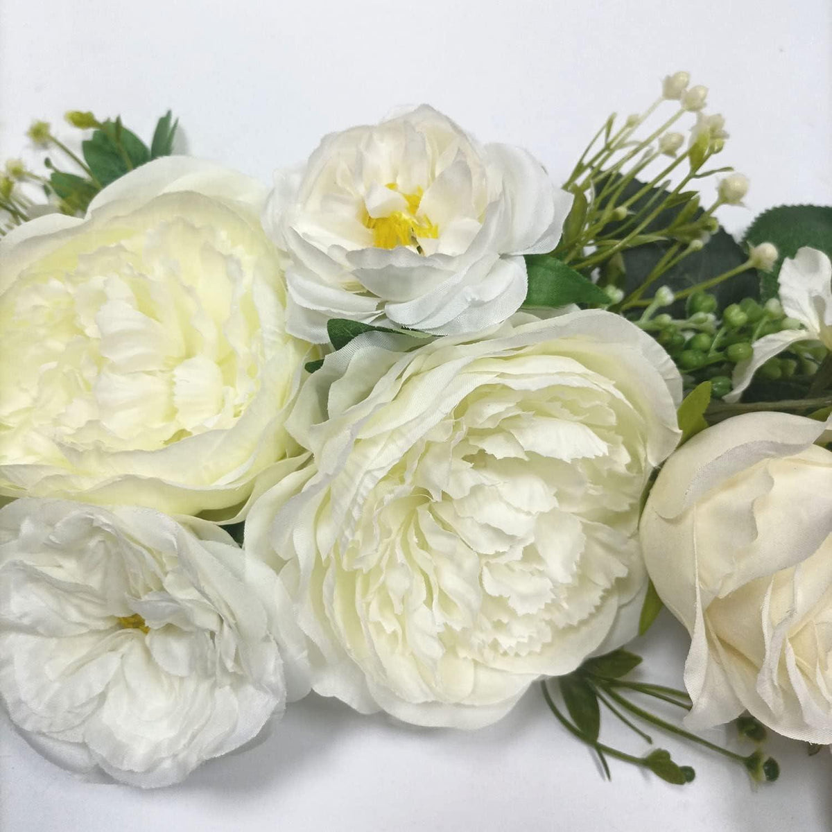 Pfingstrosen Girlande – Hochzeit & Party Deko, Elfenbein