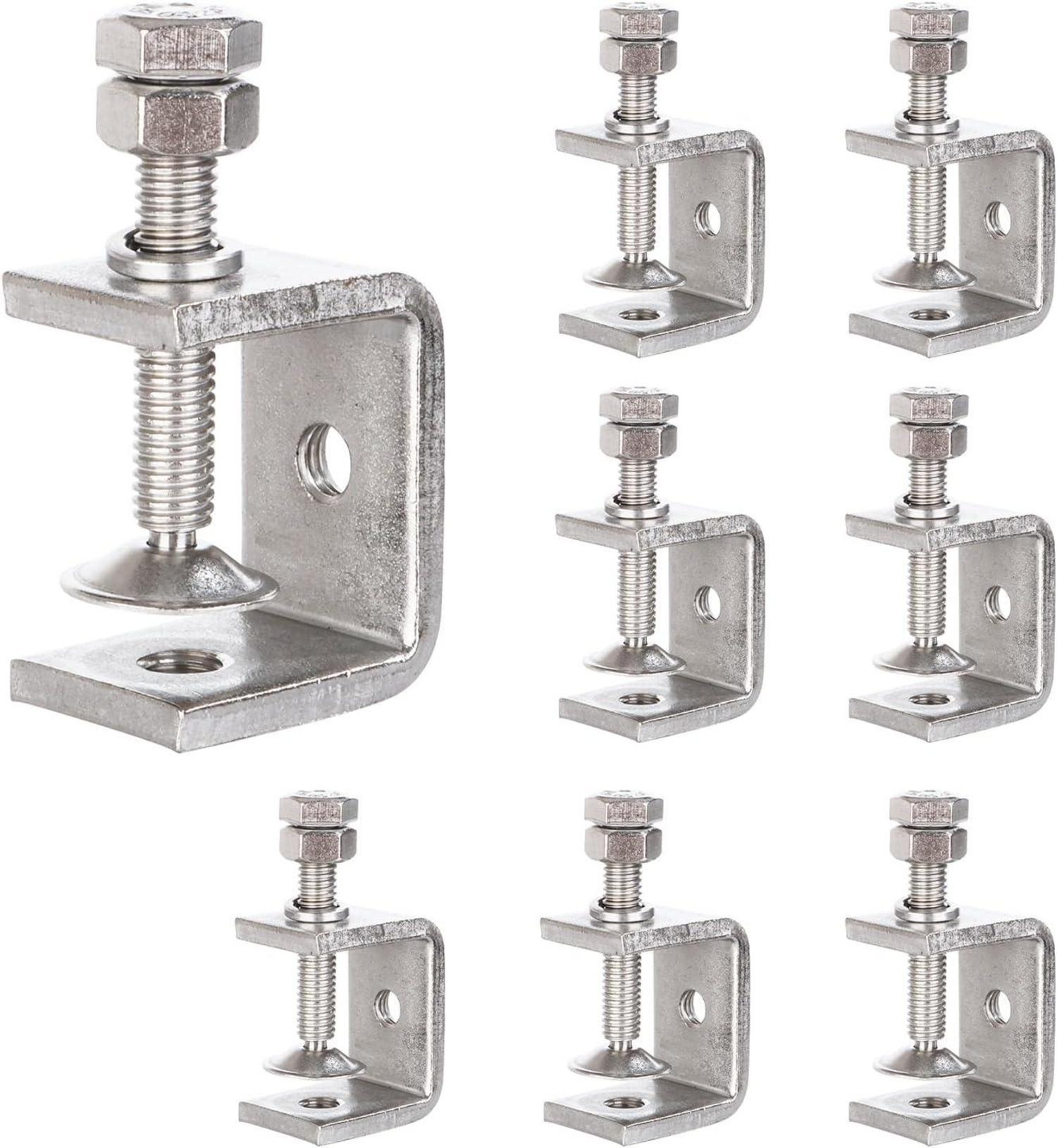 8er Set 30mm Edelstahl C Klemmen für diverse Projekte