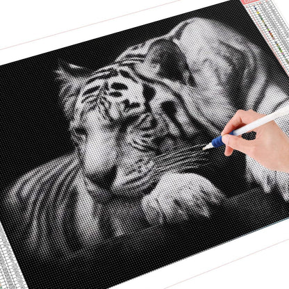 Diamant Painting Tiger XXL 150x70cm - DIY Bausatz für Wandbild