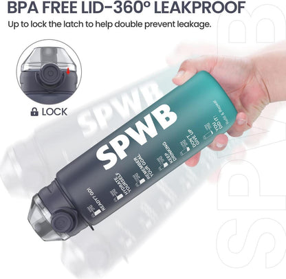 Sport-Trinkflasche 1L auslaufsicher BPA-frei mit Filter und
