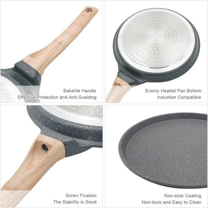 Bobikuke Crepe Pfanne 20 cm Antihaftbeschichtung Induktion