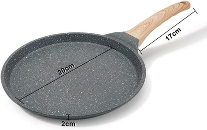 Crepe Pfanne 20 cm Antihaft Teigverteiler Induktion Black