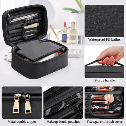 Große Wasserdichte Kosmetiktasche für Damen - Reise Make-up Tasche