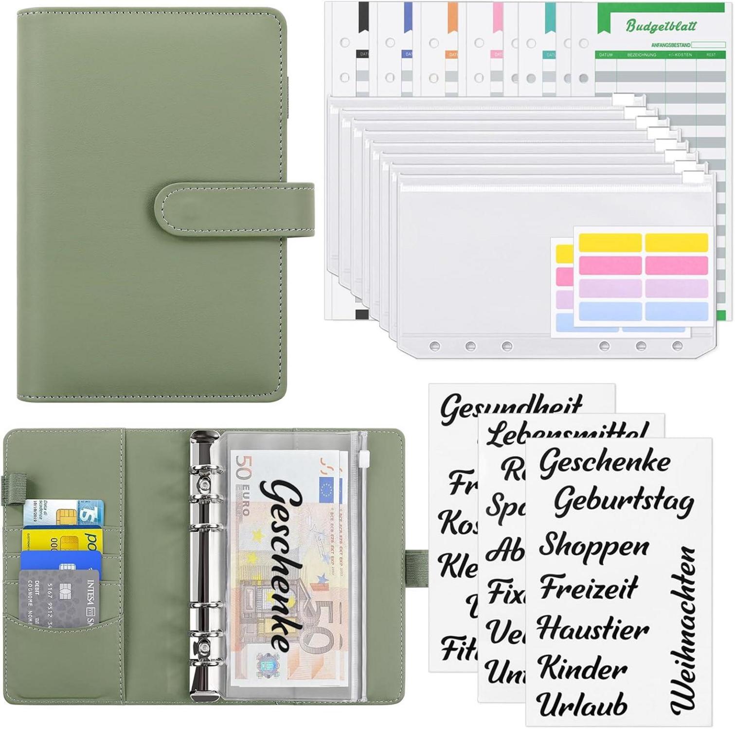 Budget Planner A6 mit Geldumschlägen und Budget Blätter