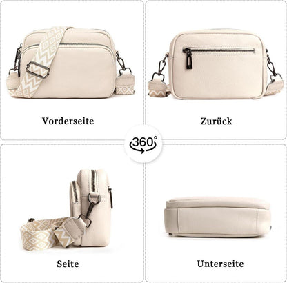 GSenhui Damen Crossbody Bag Echtes Leder Schultertasche