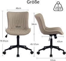 YOUTASTE Bürostuhl Ergonomisch Schreibtisch Drehstuhl Rollen