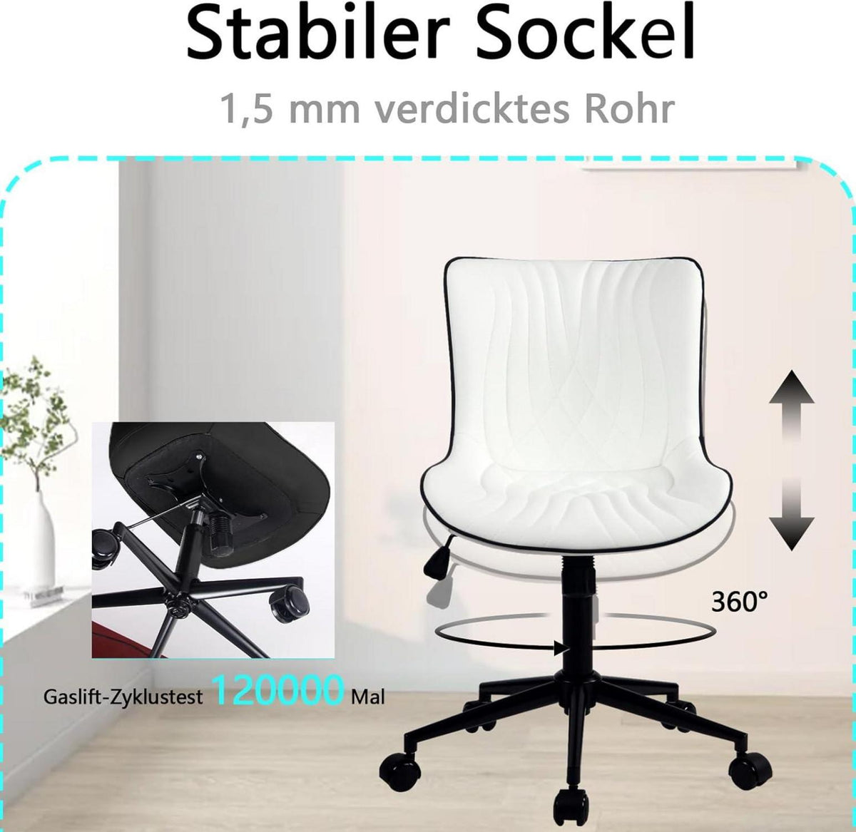 Ergonomischer Bürostuhl Fischschwanz-Design