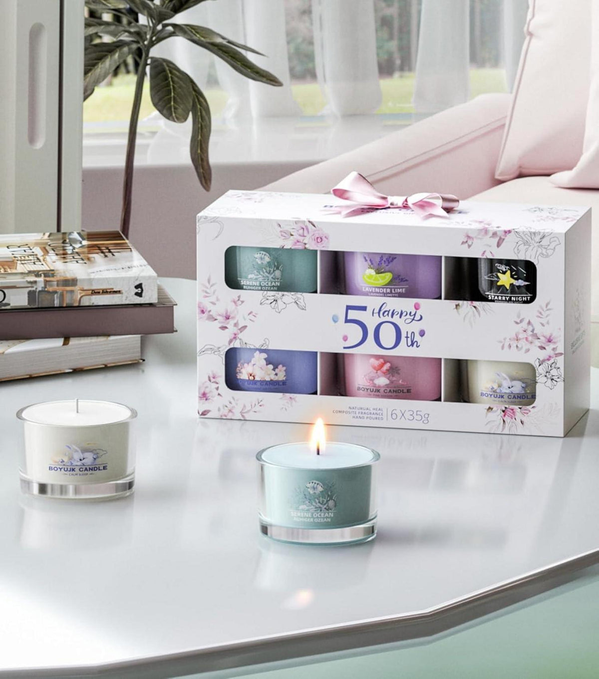 Duftkerzen Geschenkset für Frauen | Entspannungskerzen-Set