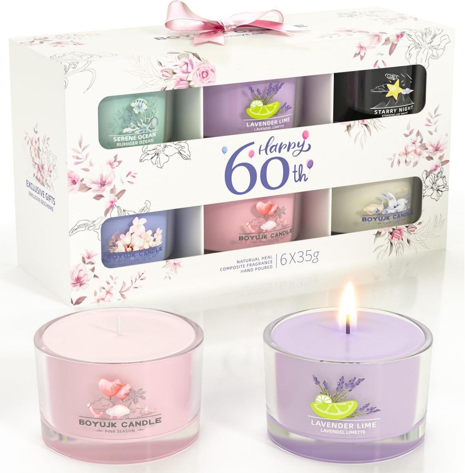 Duftkerzen Geschenkset für Frauen | Entspannungsgeschenke 6er Set