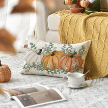 Herbst Kissenbezug Orange Deko 30x50 cm Saisonal Sofa
