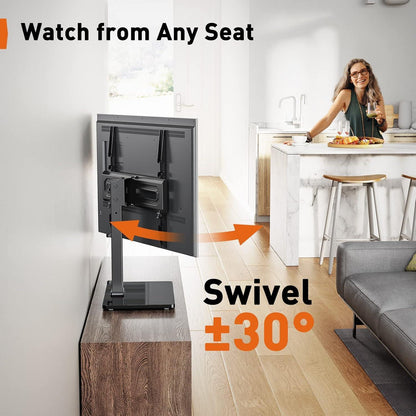 Perlegear TV Standfuss Schwenkbar für 32-60 Zoll Flach