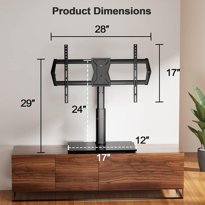 Perlegear TV Standfuss Schwenkbar für 37-70 Zoll Fernseher