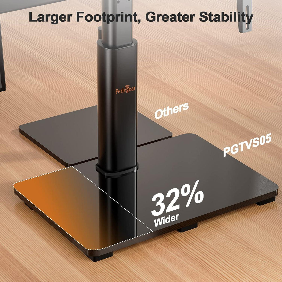 TV Standfuß Schwenkbar Höhenverstellbar für 37-70 Zoll Fernseher bis 45 KG