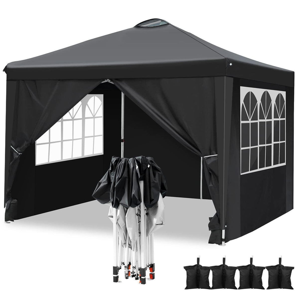 3x3m Pavillon mit 4 Seitenwänden – Robust & Wetterfest