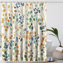Duschvorhang 180x200 Beige Antischimmel Vintage Textil Ösen
